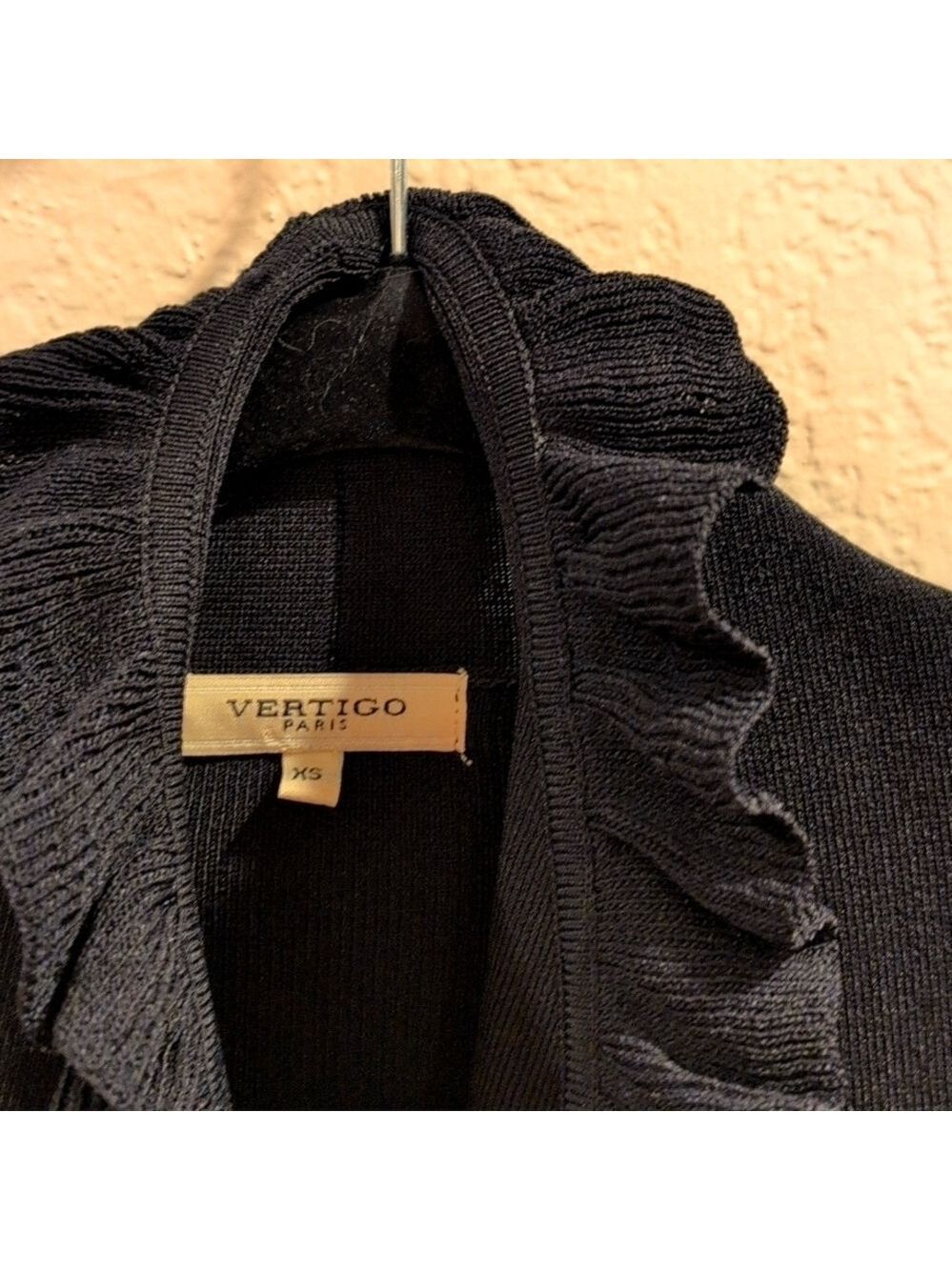 Vintage Vertigo Paris oversized XS Jacket ,raffled sleeves and bottom.Very Rare. - Picture 4 of 7